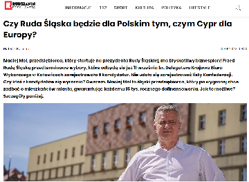 Czy Ruda Śląska będzie dla Polskim tym, czym Cypr dla Europy?