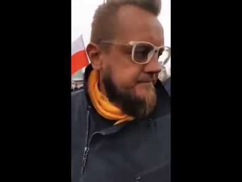 Demonstracja przedsiębiorców w Warszawie. Piesza w czasie epidemii.
